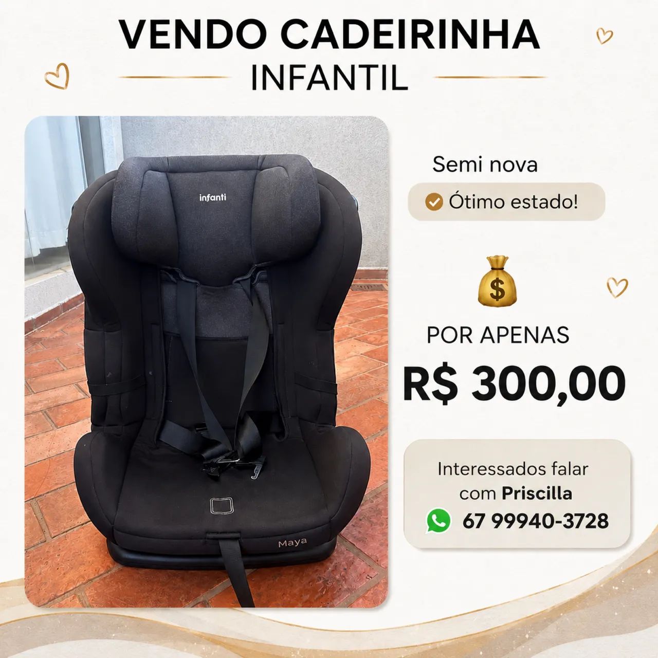 Cadeirinha para carro 
