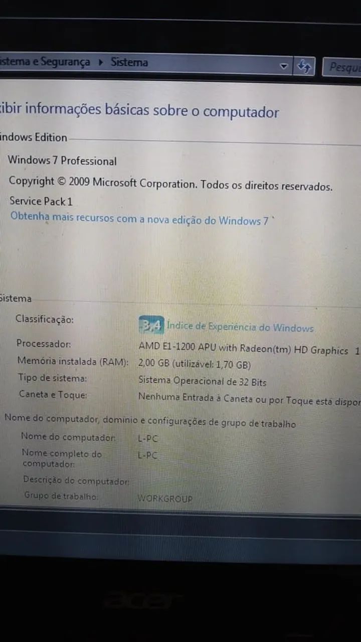 notebook acer aspire e1-421 - Foto 3