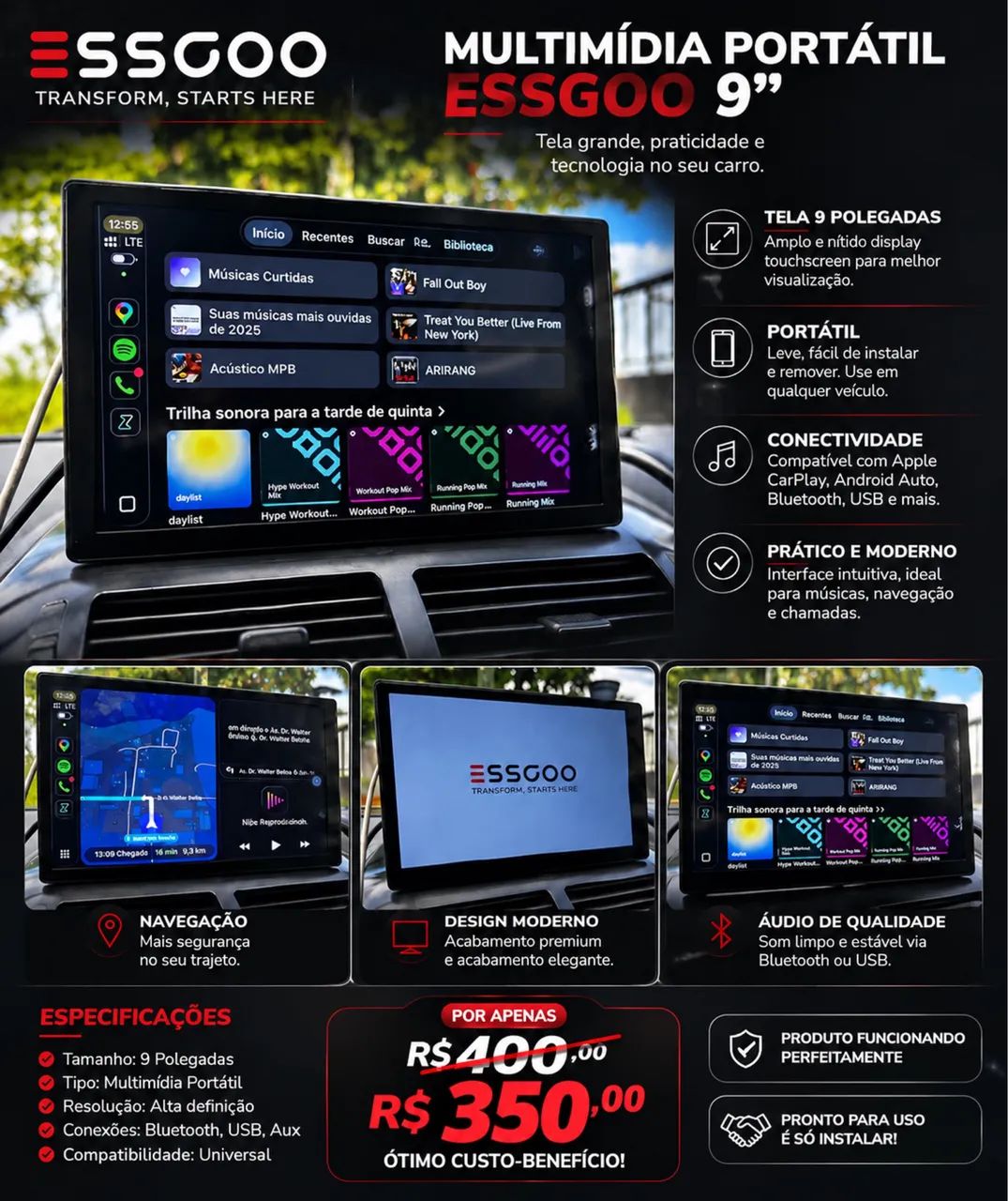 Multimídia 9? portátil