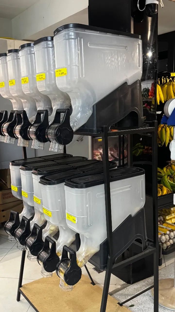 EXPOSITOR DE PRODUTOS A GRANEL - 10 COMPARTIMENTOS - Foto 2
