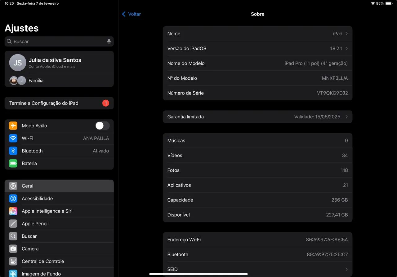 iPad Pro 11 - M2 - 256gb - 4º geração  - Foto 5