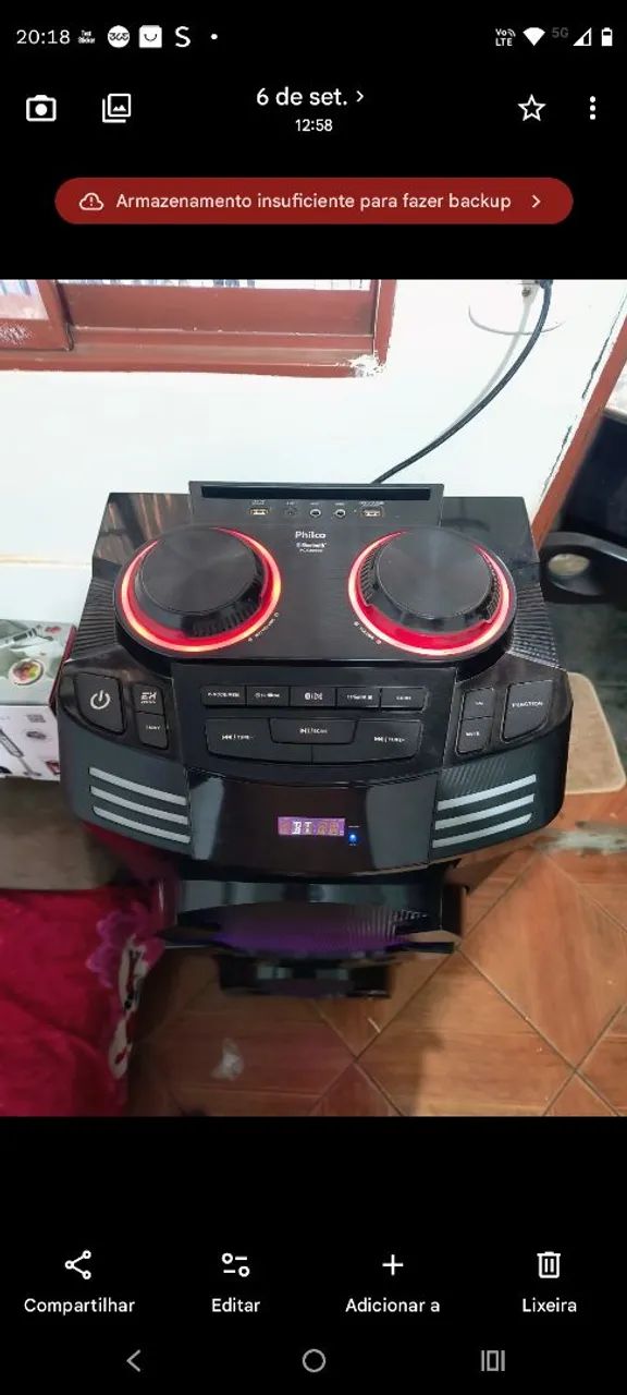 Caixa de som PCX 20000