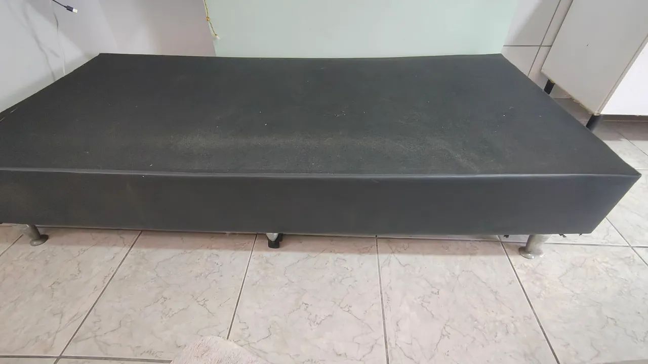 Cama Box de Solteiro com Colchão 