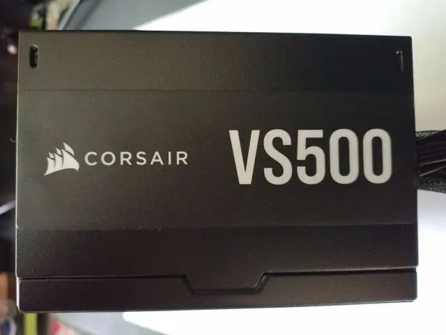 Fonte Gamer Corsair VS500  80 Plus Bronze seminova. - Foto 4