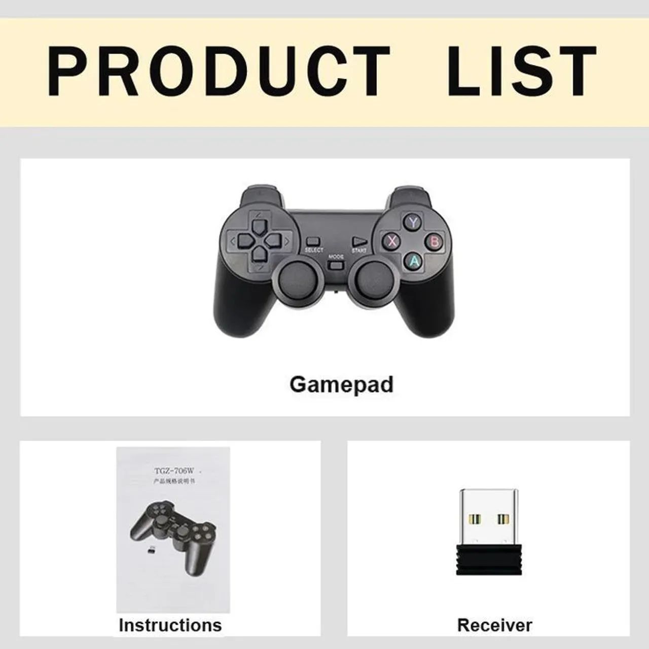 Gamepad controle sem fio para pc e Android 2.4Ghz - Funciona com 2 pilhas Aaa
