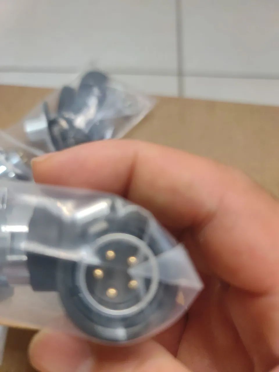 Conector 5 pinos de alta qualidade kit 4 unidades  - Foto 3