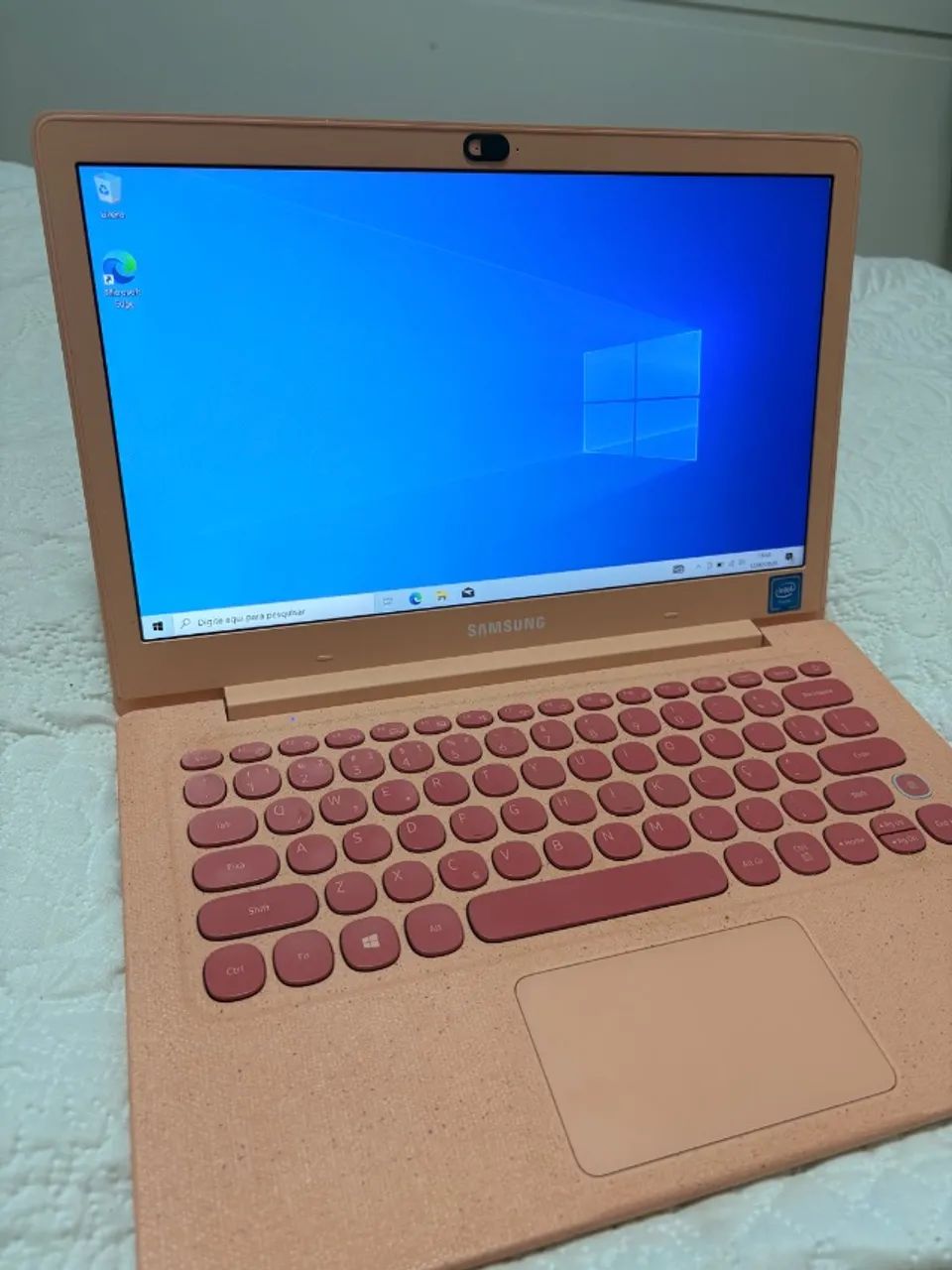 Vendo Notebook Samsung Flash Rosa 64GB - Foto 2