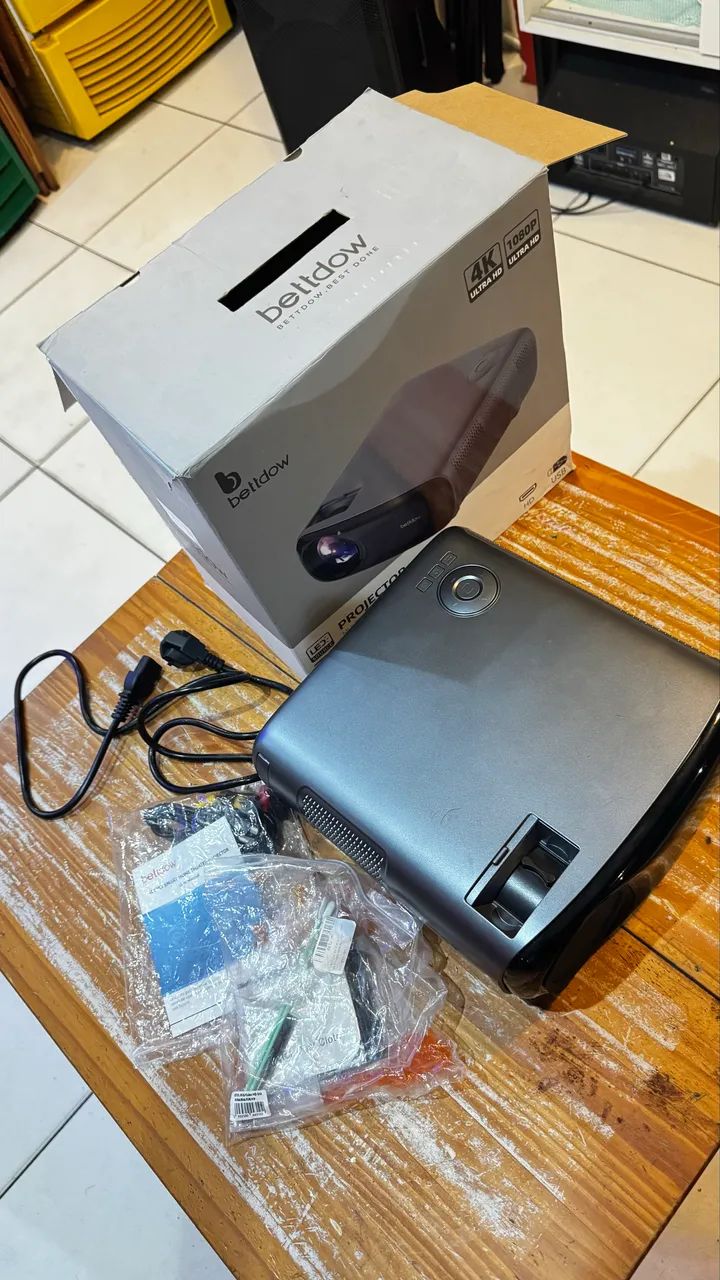 Projetor Bettdow AC1053 1080p 4K Cor Cinza - Foto 5