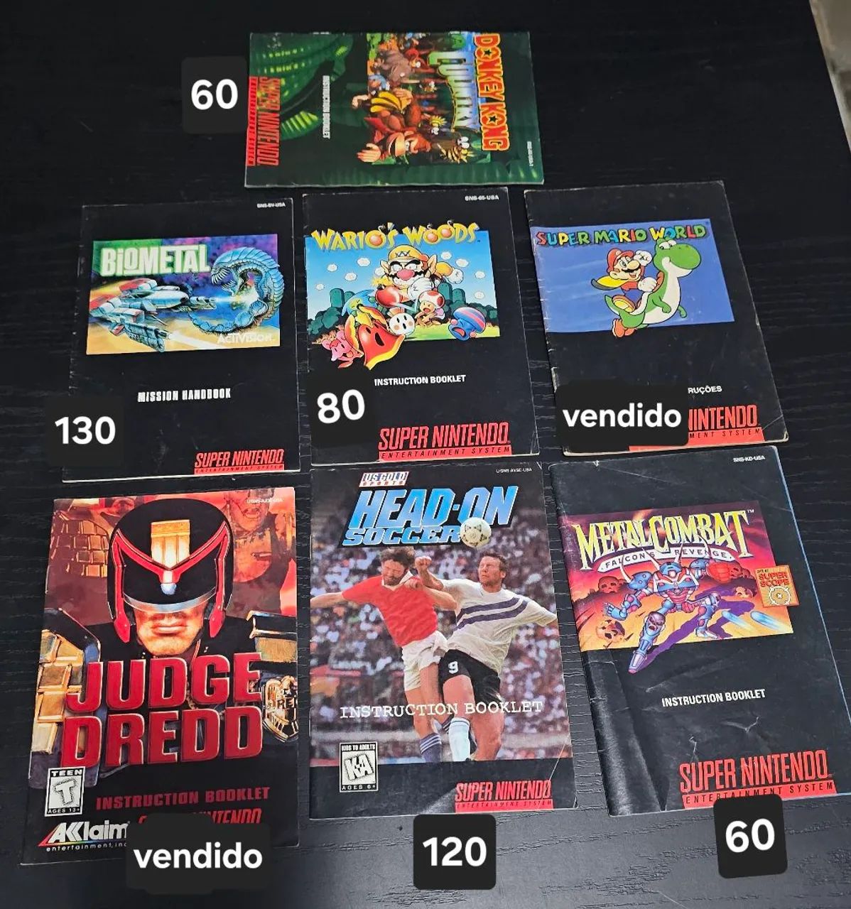 Manuais para jogos de Super Nintendo - Foto 2