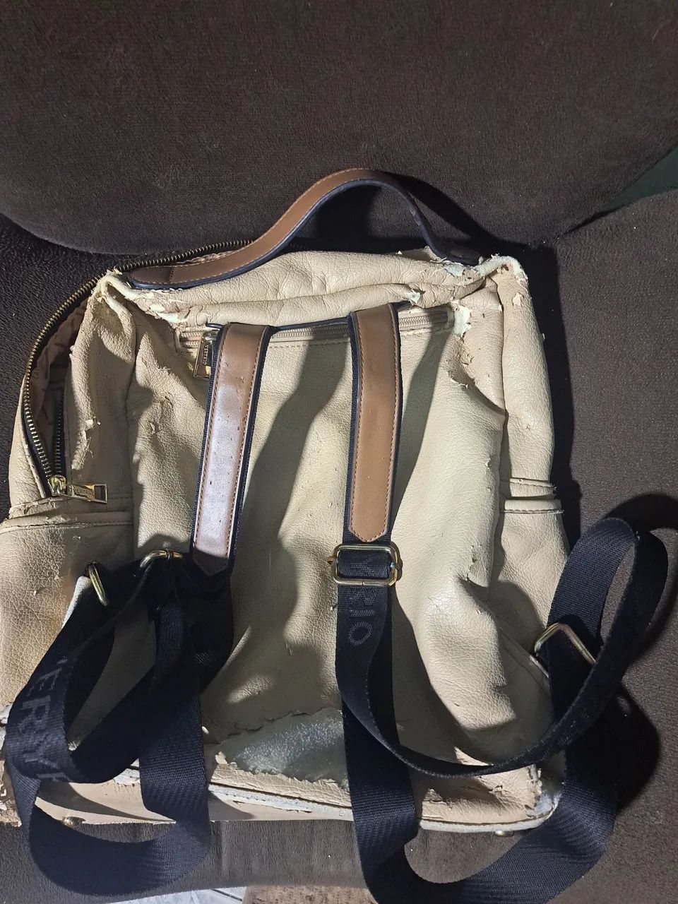 Mochila bege feminina  - Foto 2