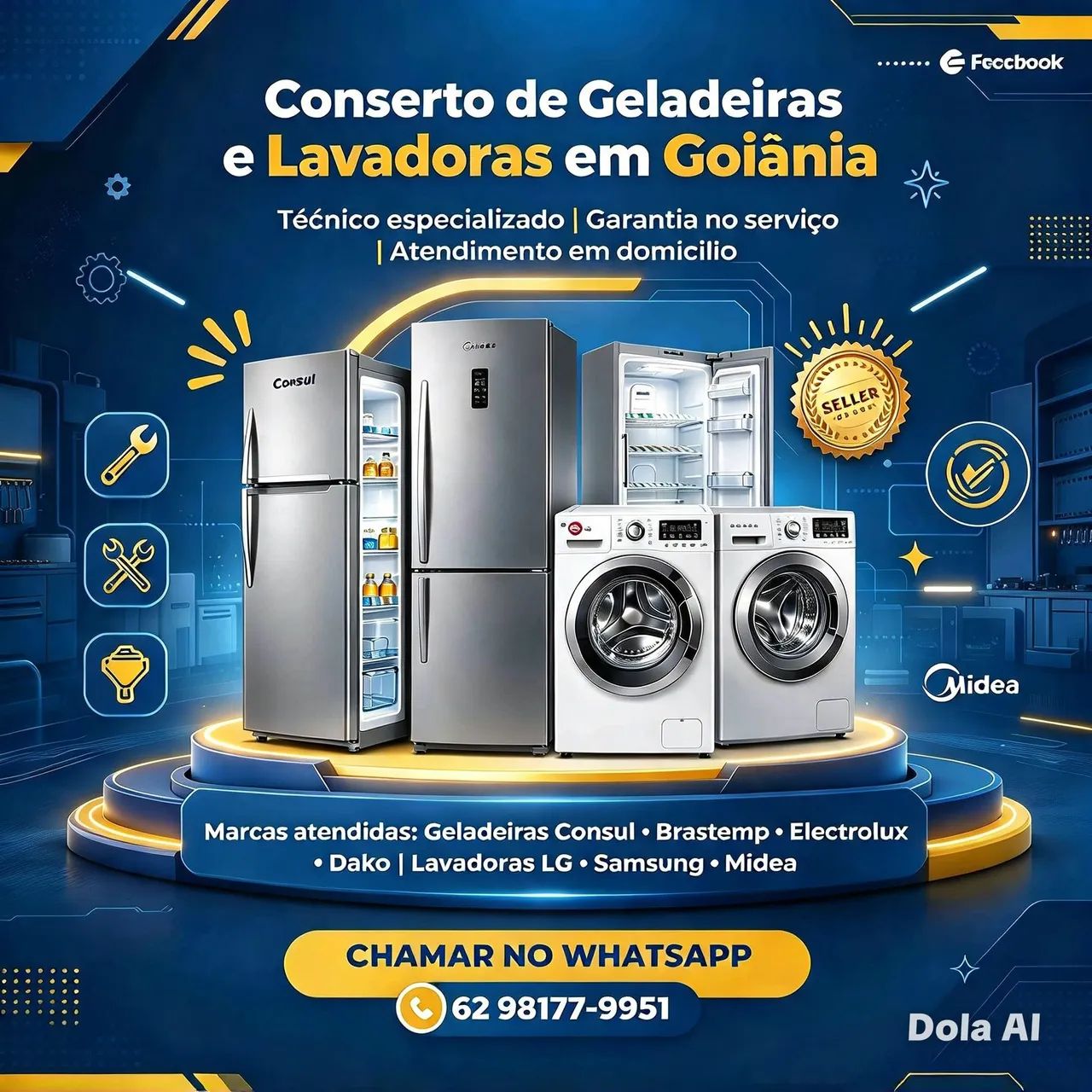 Geladeiras e lavadouras 