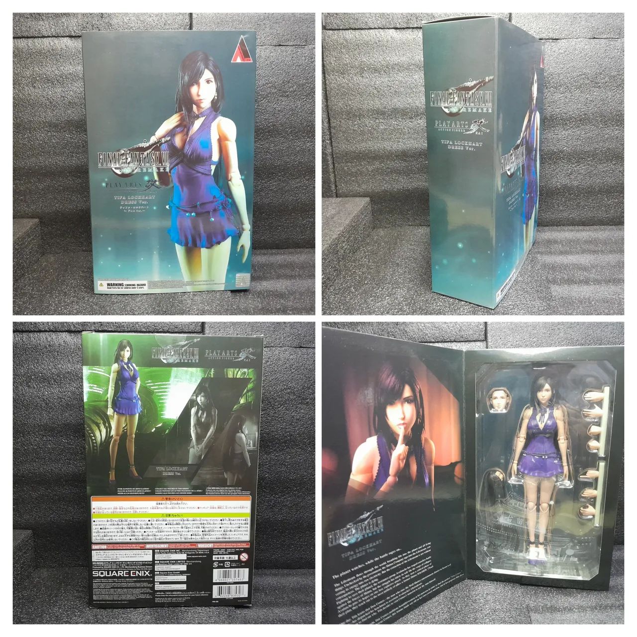 Play Arts Kai Tifa Lockhart Blue Dress Version Original Lacrada - Foto 4