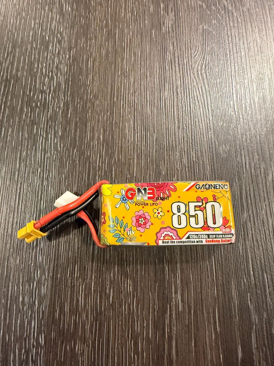 Bateria LiHV GNB 3S 850mah 120c. 