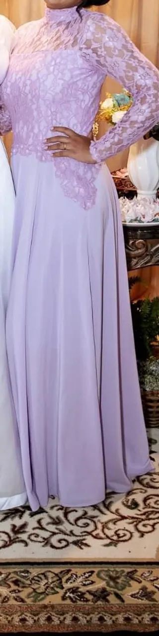 Vestido lilás para festa  - Foto 3