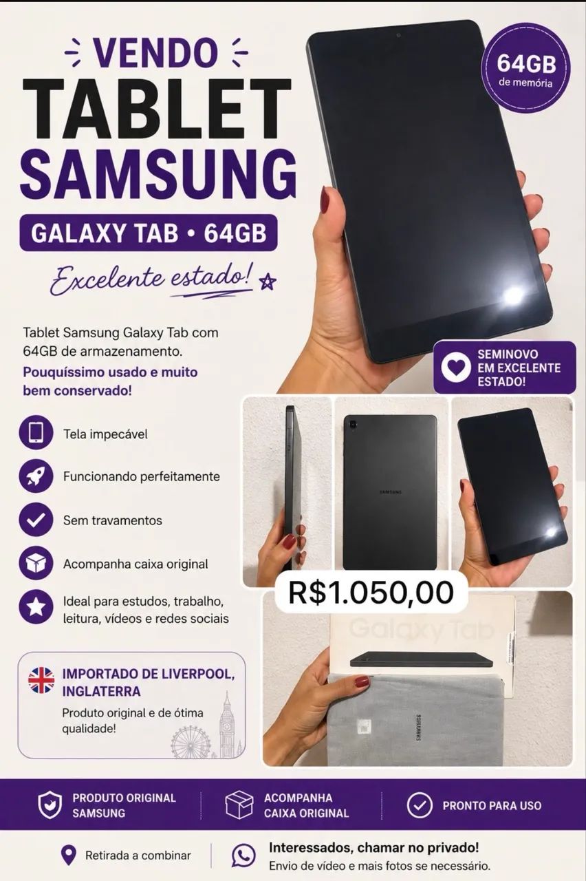Tablet Galaxy Samsung TabA9