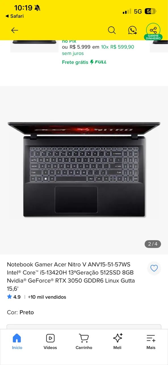 Notebook gamer v15 - Foto 2