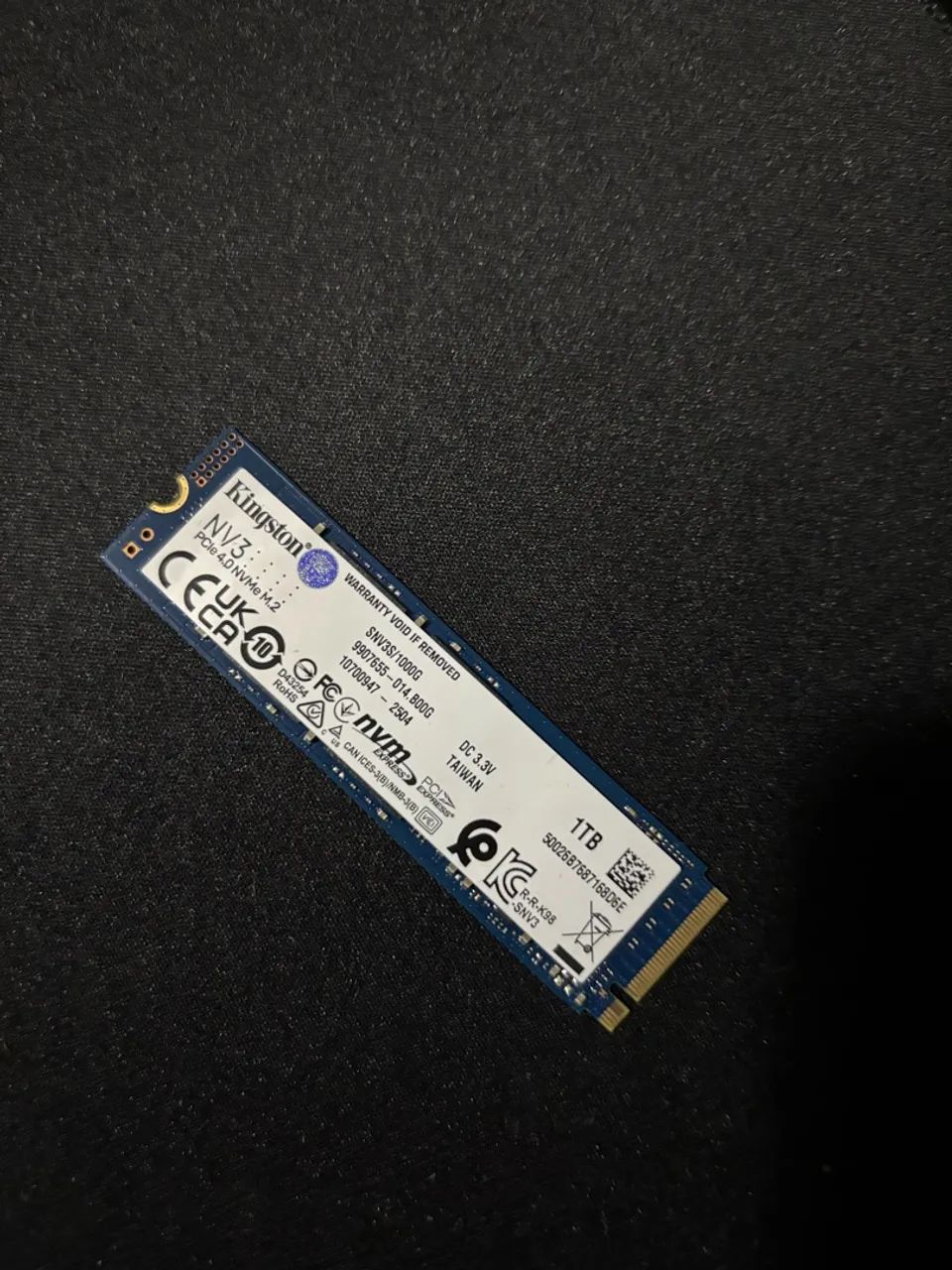 SSD Kingston NV3 1TB M.2 NVMe PCIe 4.0