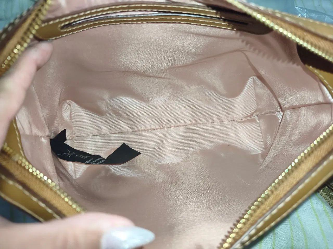 Bolsa Transversal Luz da Lua Couro Off-White - Foto 5