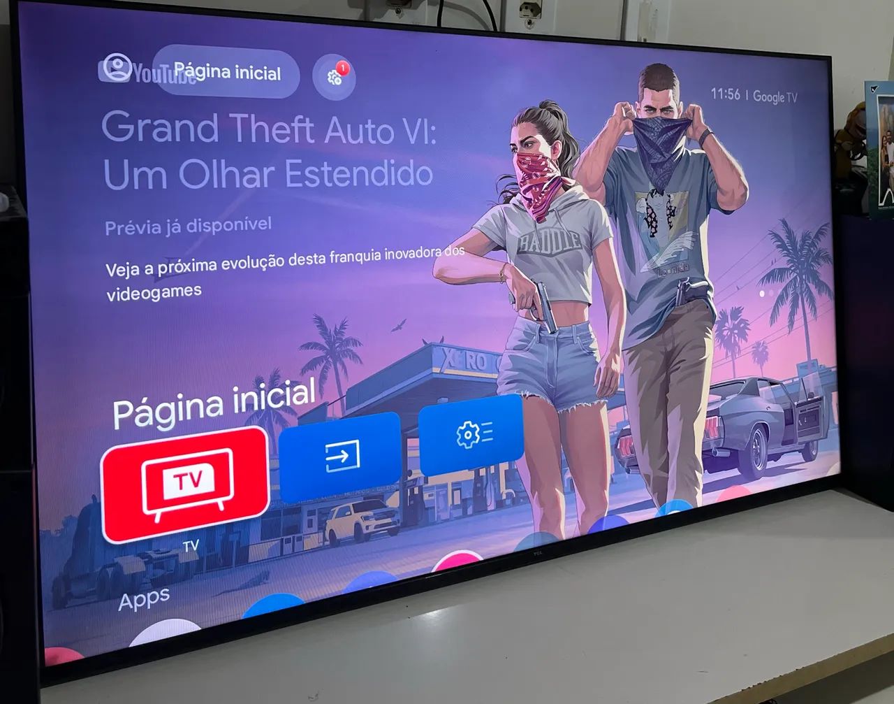 Tv 55 polegadas smart estado de nova  - Foto 3