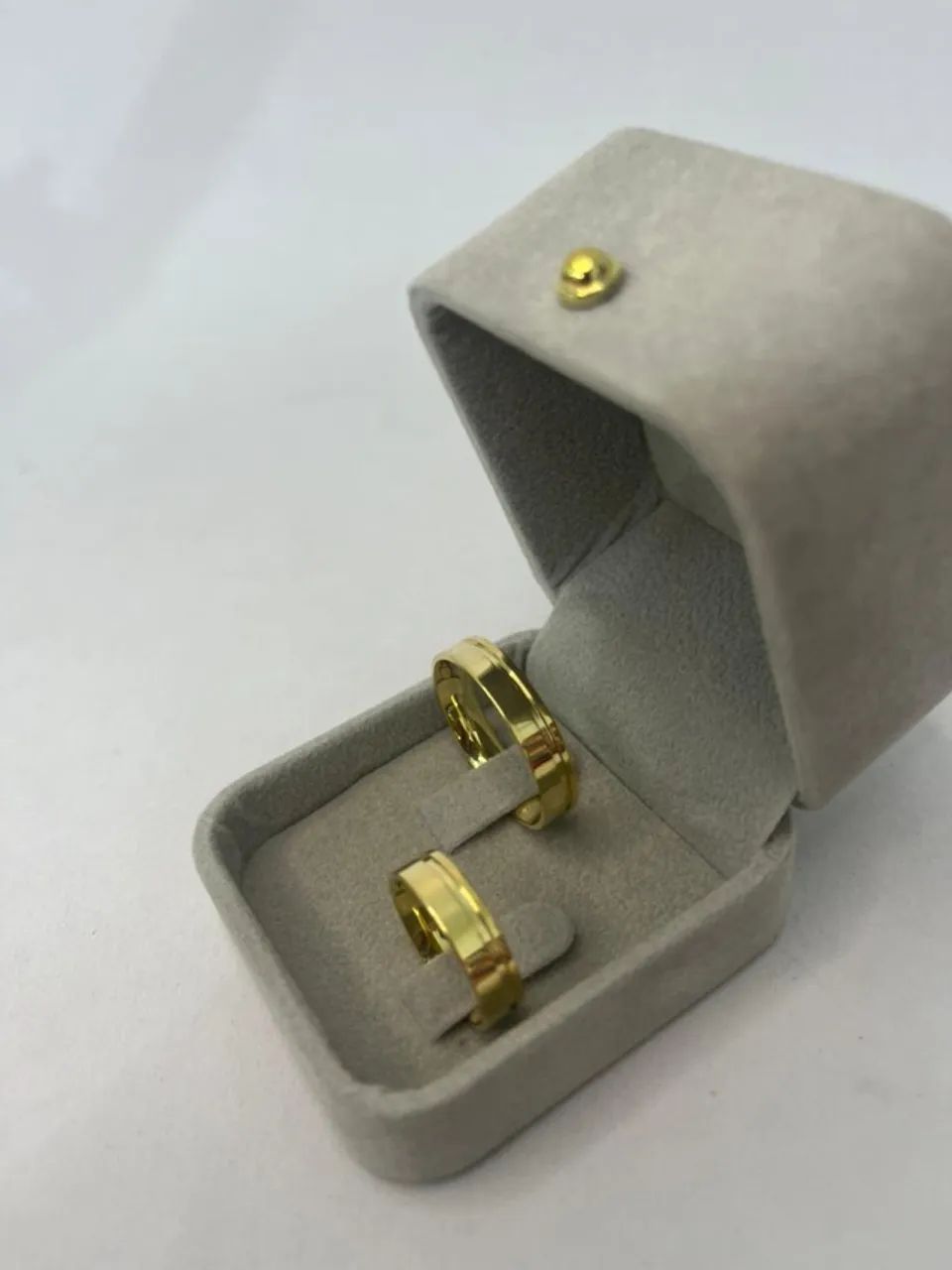 Alianças banhadas a ouro 18k 