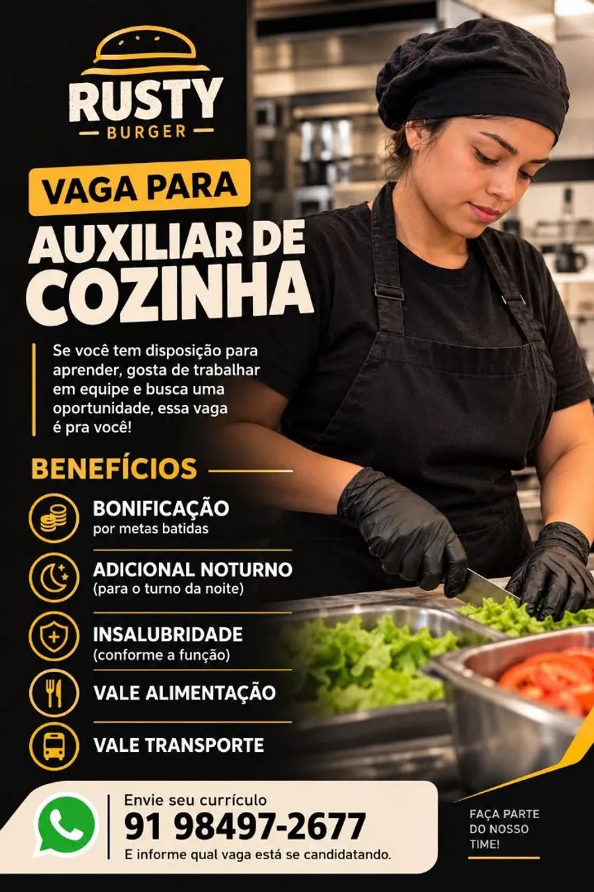 Auxiliar de cozinha 