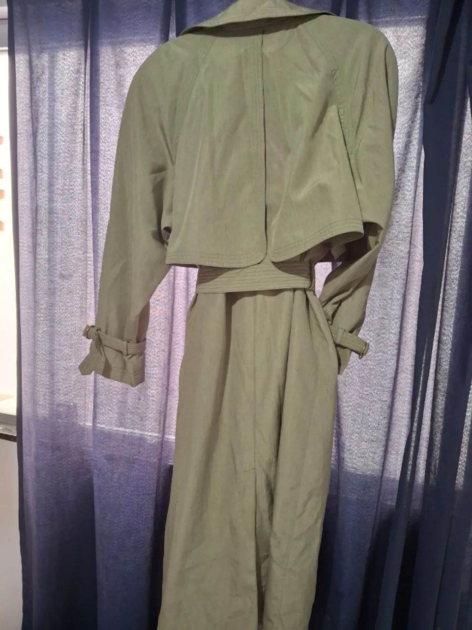 Sobretudo Verde Trench coat - Foto 3