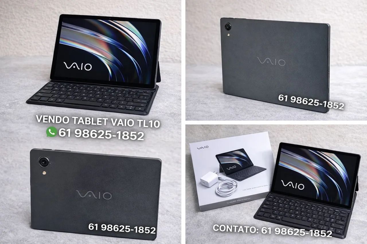 Tablet VAIO TL10 8GB RAM + 128GB | Tela 2K | Acompanha Teclado Bluetooth