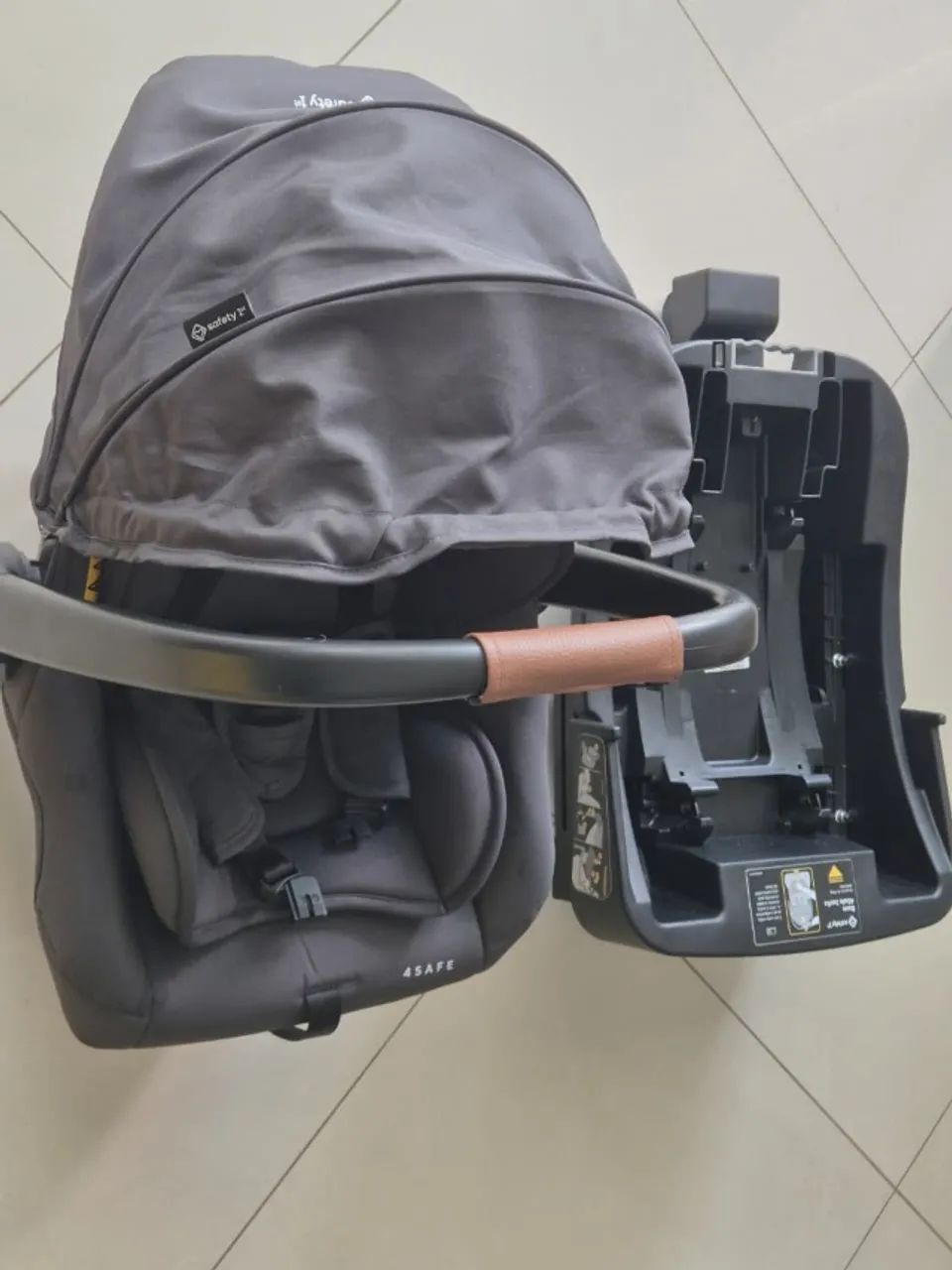 Bebê Conforto Safety 1st, 4Safe, com base Isofix, Black Graphite - Foto 3