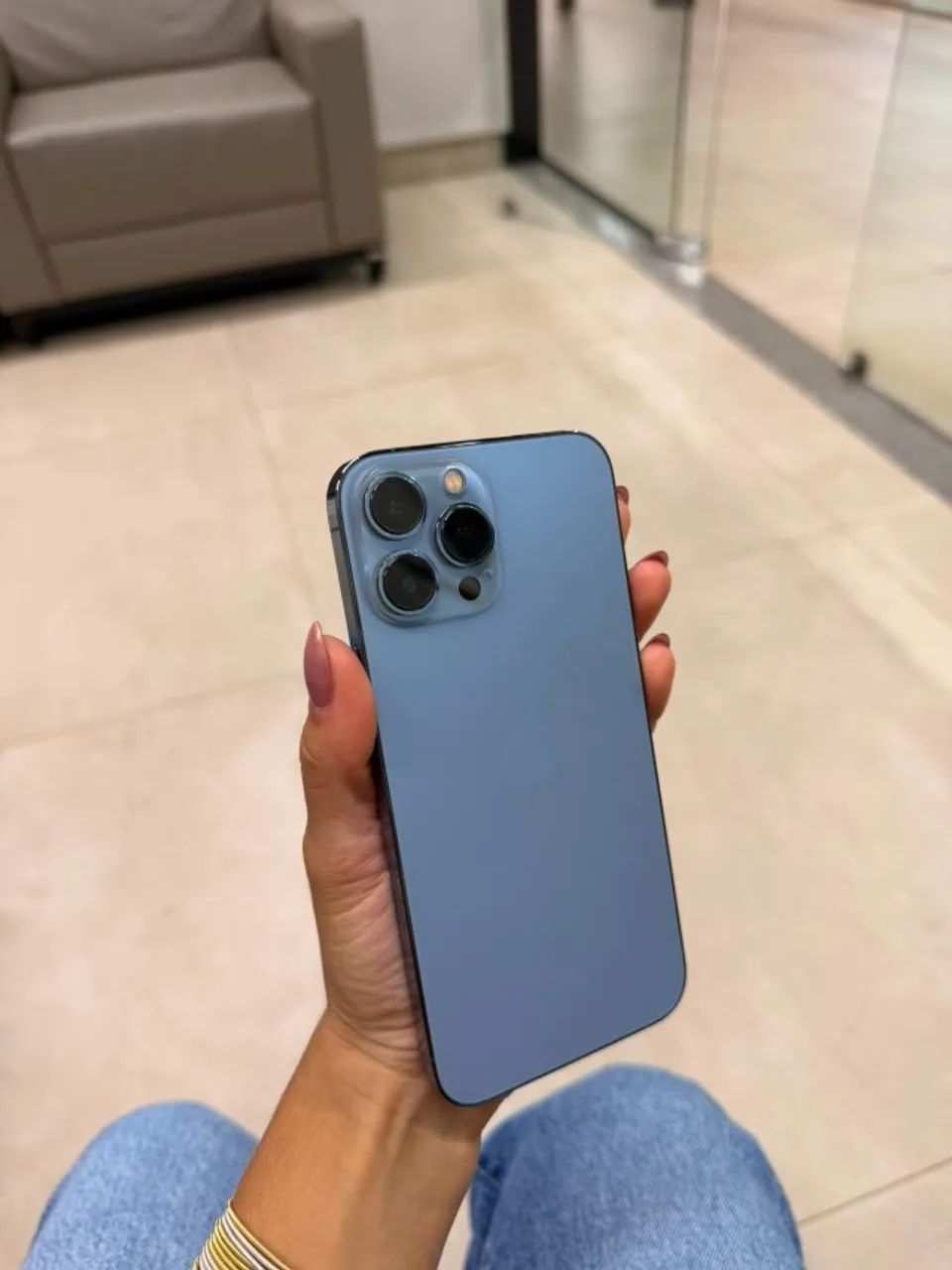 Iphone 13 PRO MAX AZUL - 256Gb - Foto 4
