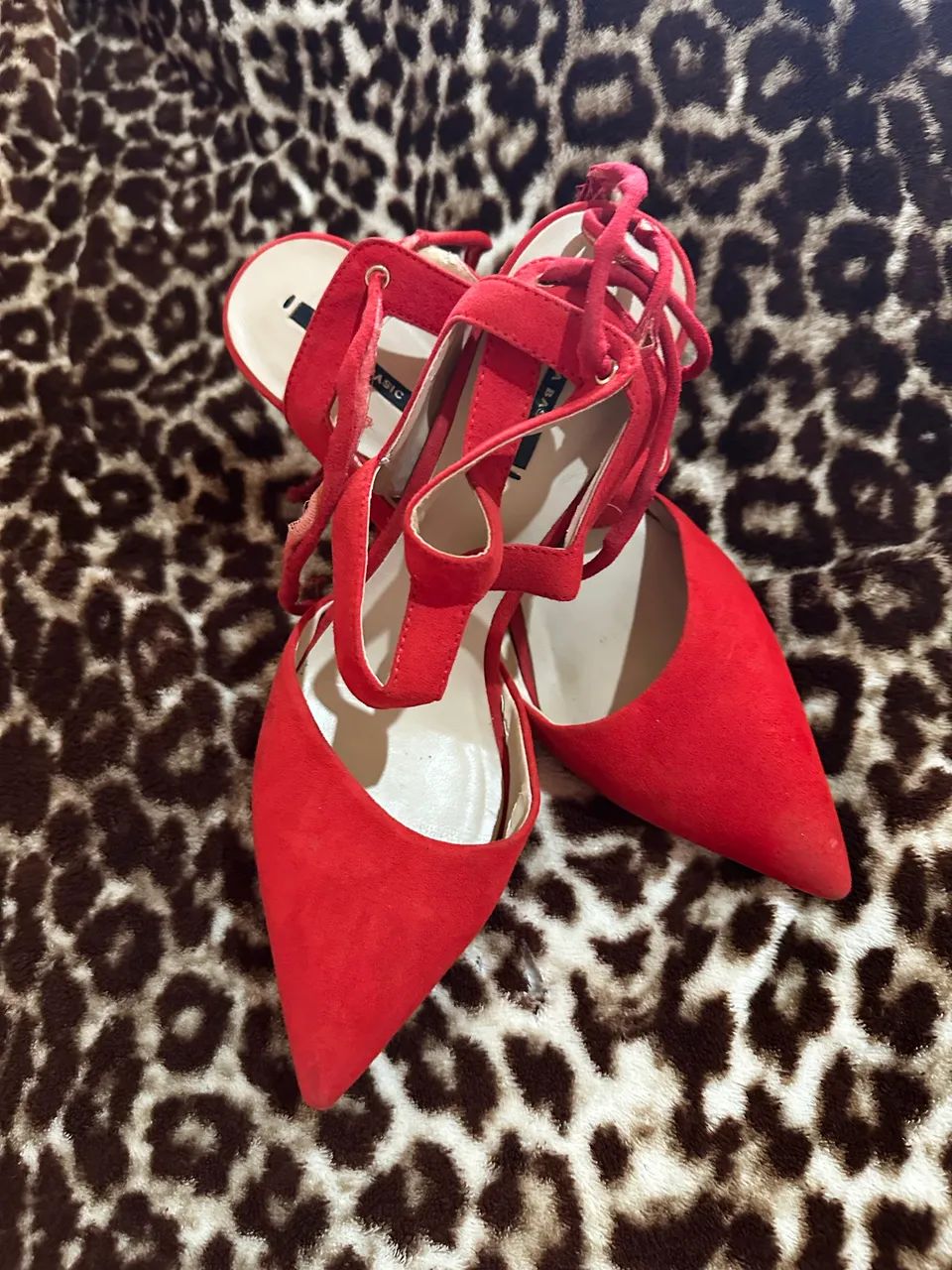 Sapato Chanel Vermelho Zara - Foto 4