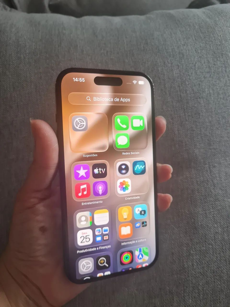 Iphone 15 - 128GB Preto em garantia Apple até março 2027  - Foto 4