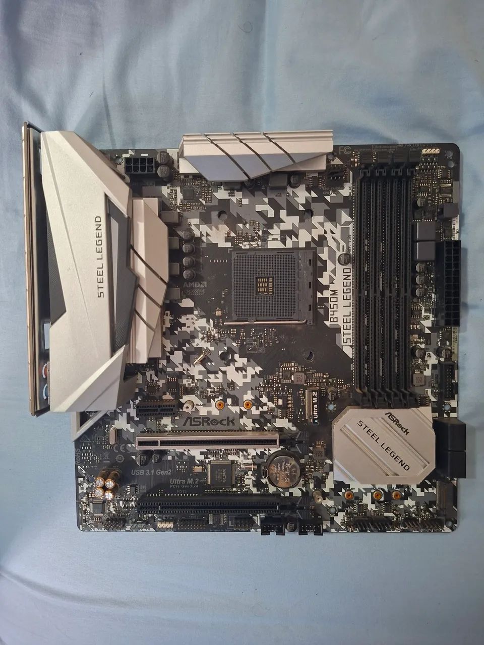 Placa mãe b450M Steel Legend com defeito - Foto 2