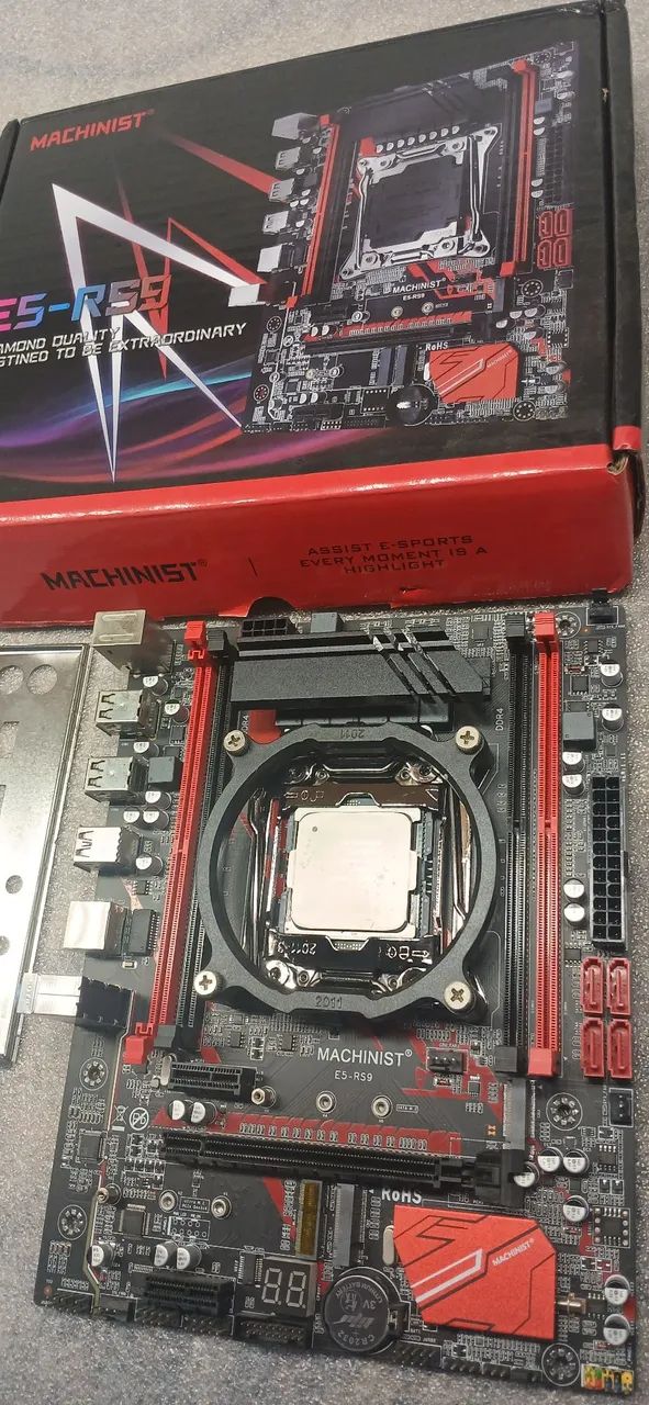 Kit Xeon 2680 V4 + Placa Mae Machinist Rs9 com painel debug