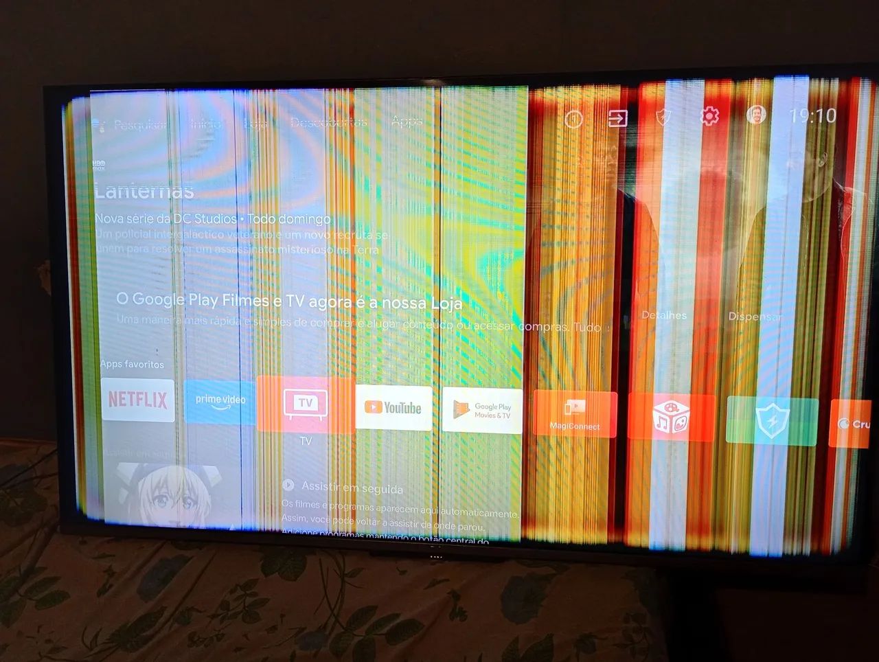 TV para retirada de peças 