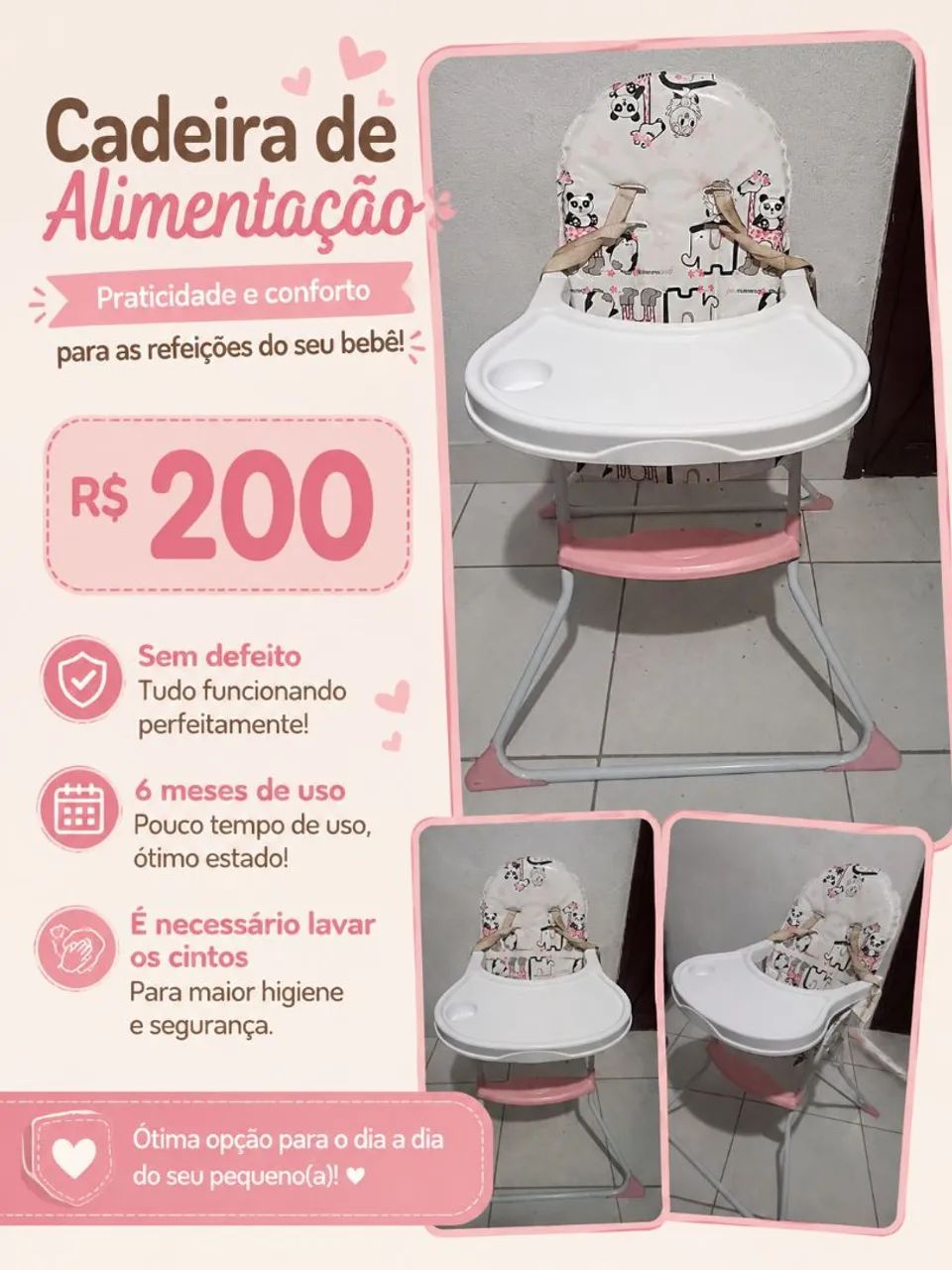 Cadeira de alimentação 