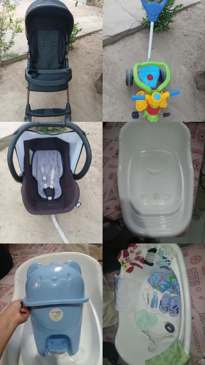 Vendo coisas de bebê menino