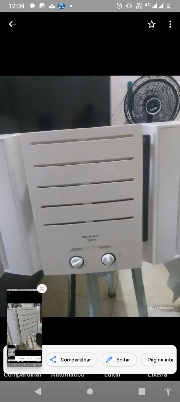 Ar Condicionado Springer Zerado 10.000 BTS R$ 1.000,00