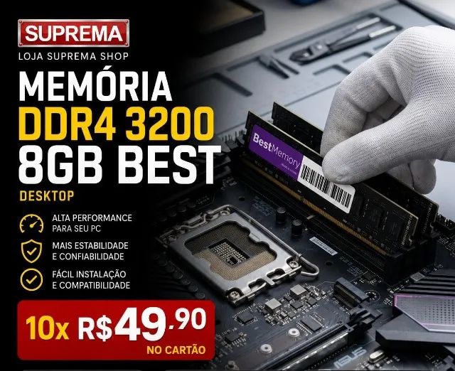 MEMORIA DDR4 8G PC 2666 LACRADO COM GARANTIA - Foto 2