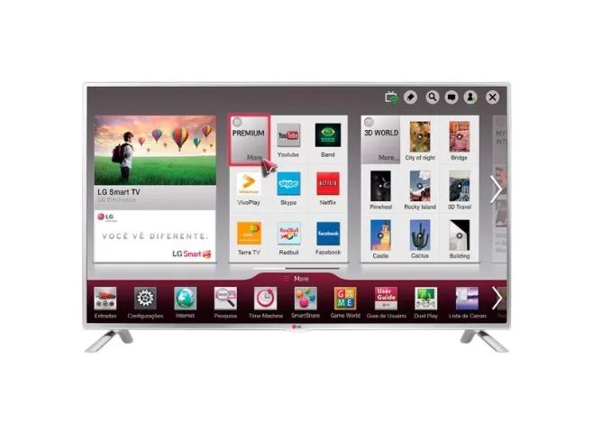 Smart TV LG 32 Polegadas Silver / Prata - Modelo 32LB570B (Usada) - Foto 2