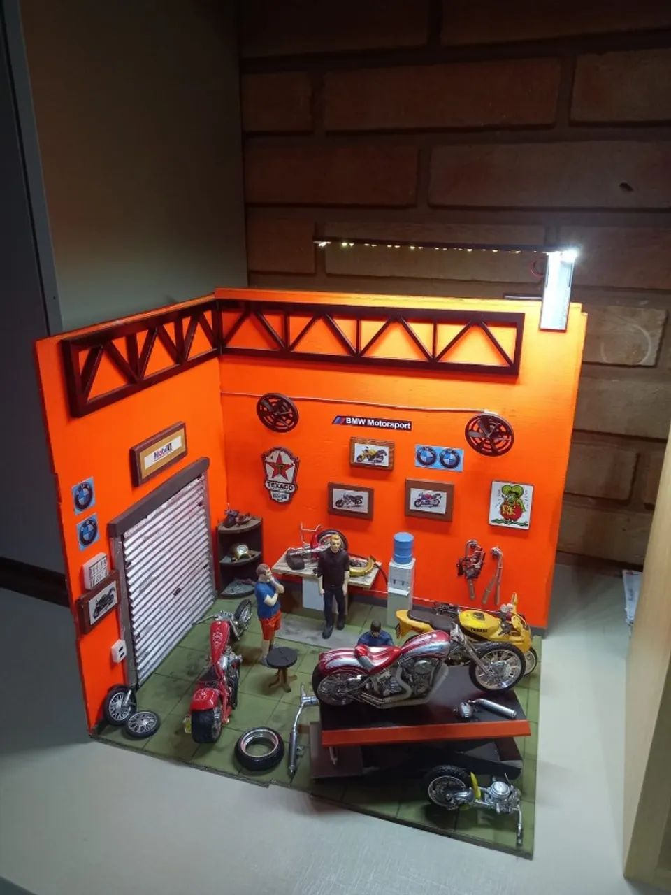 oficina de motos diorama escala 1:18 - Foto 4