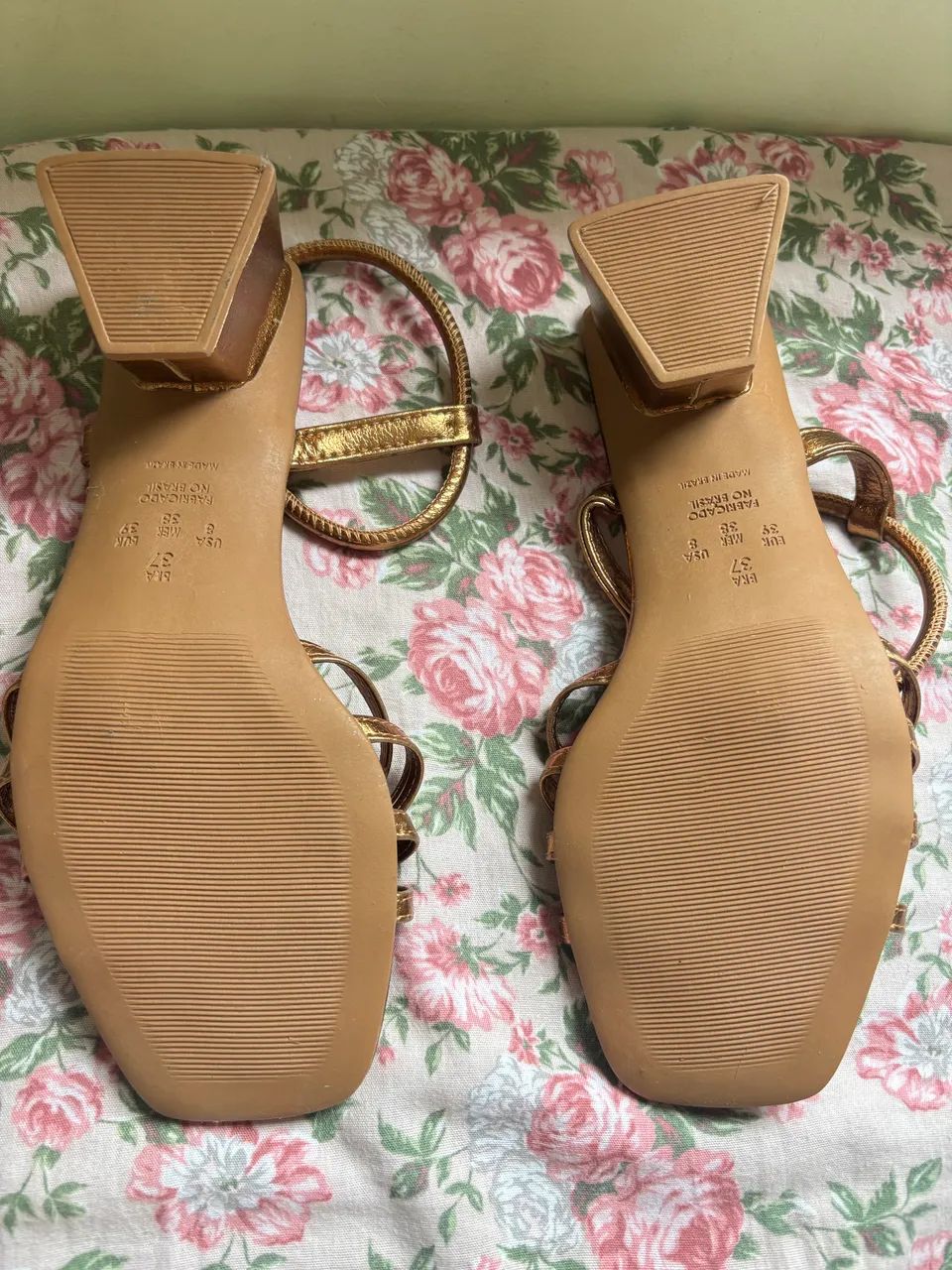 Sandália Dourada Nova - Foto 4