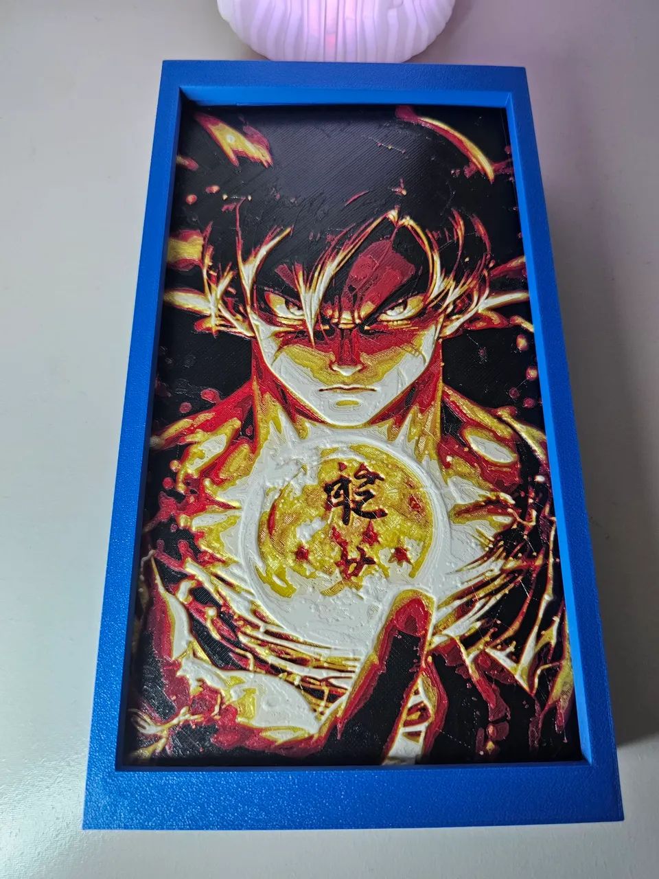 Quadro Goku 22cm x 12cm impresso - Foto 2