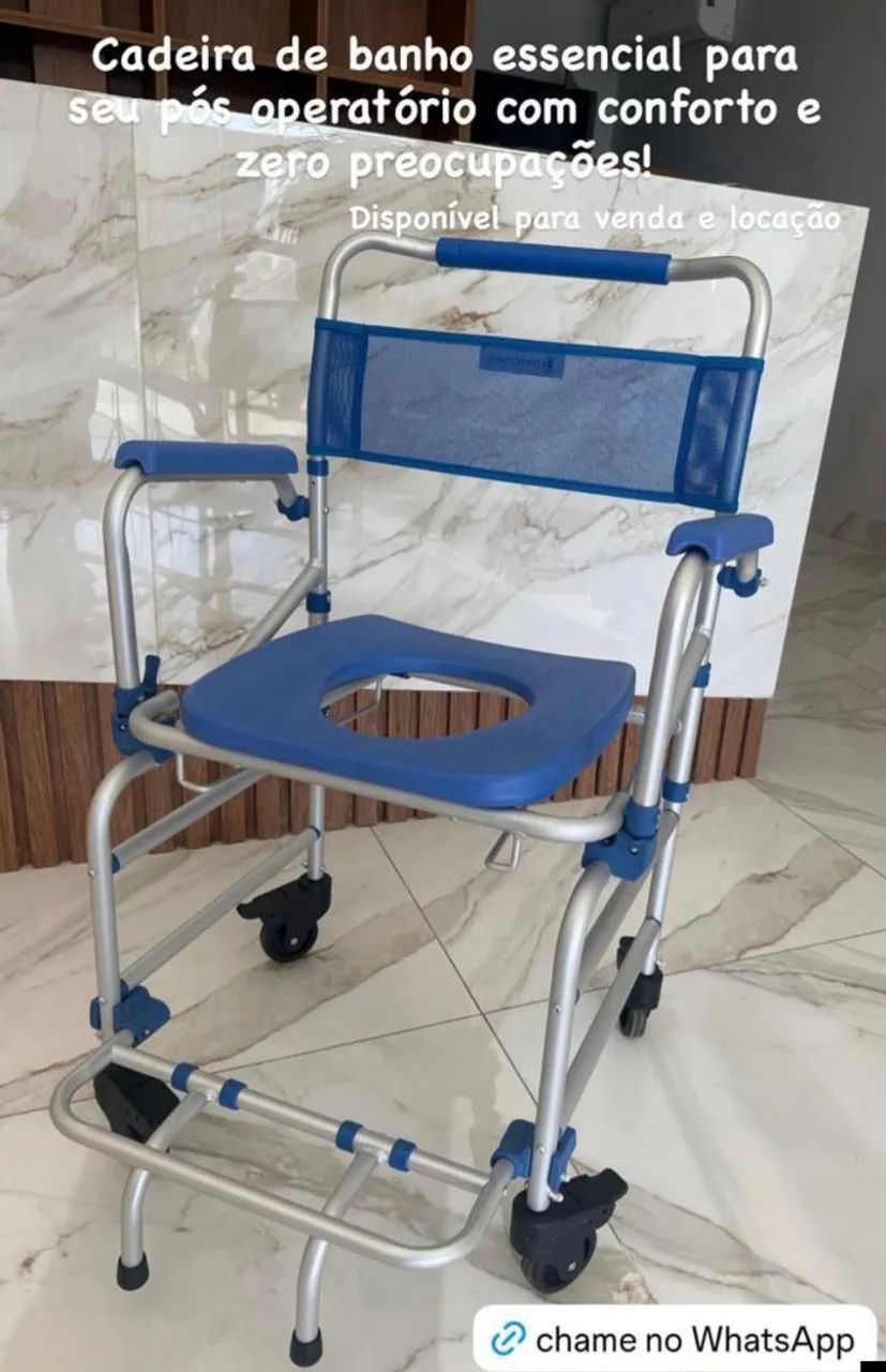 Cadeira de banho alumínio 