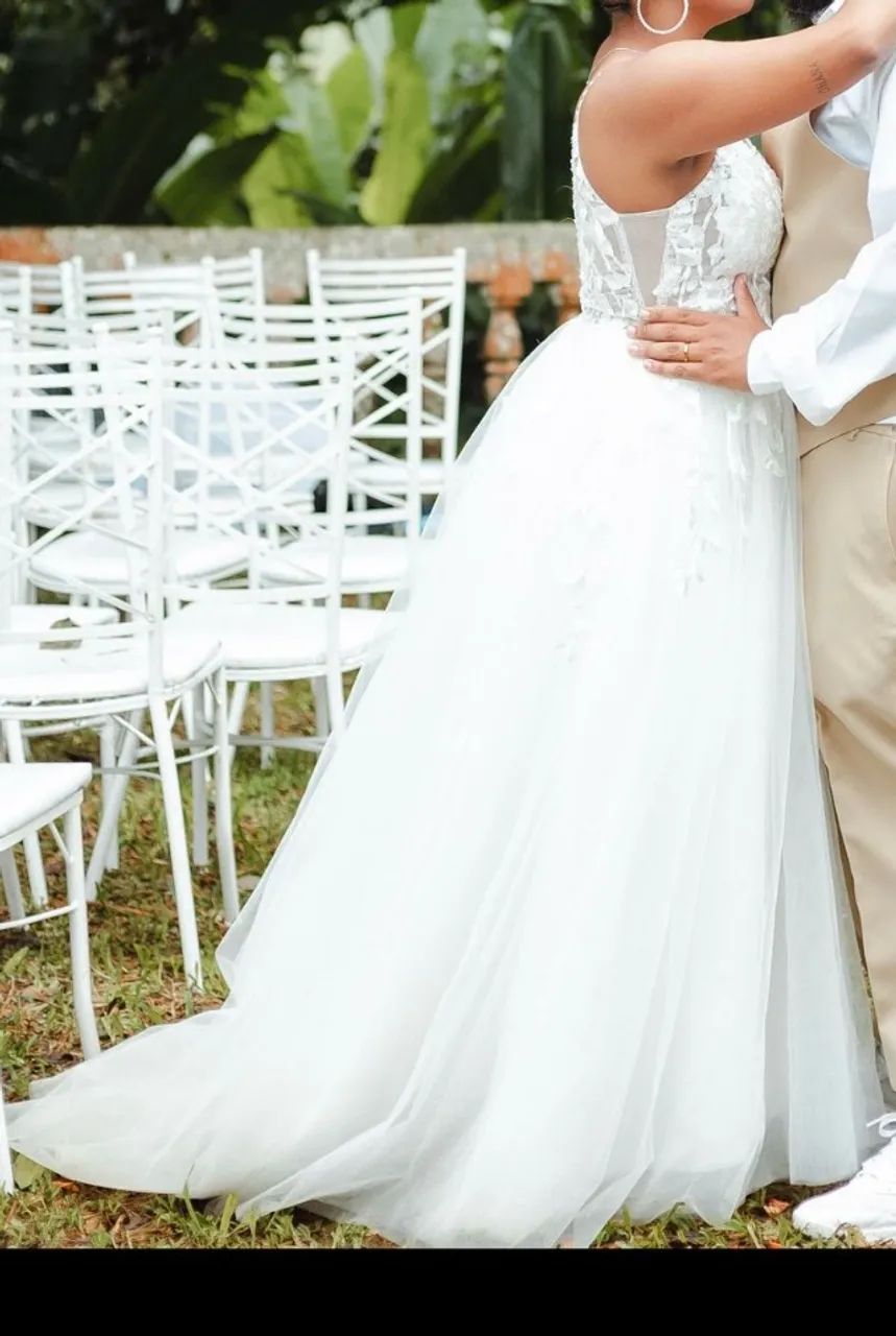 VESTIDO DE NOIVA EM TULE - Foto 3