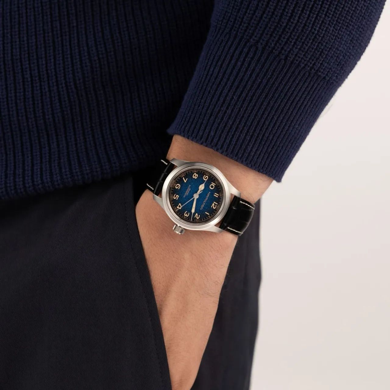 Hamilton Khaki Field Murph Automático Azul H * 38 mm - Foto 5
