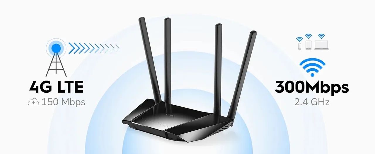 Roteador 4G Wi-Fi Cudy LT400 - Foto 3