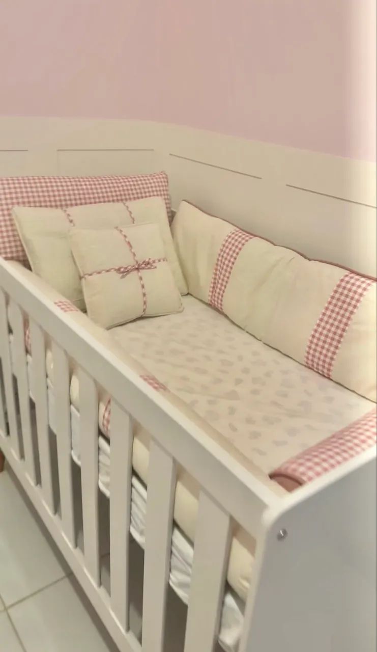 VENDO KIT BERÇO PARA BEBÊ MENINA - Foto 2