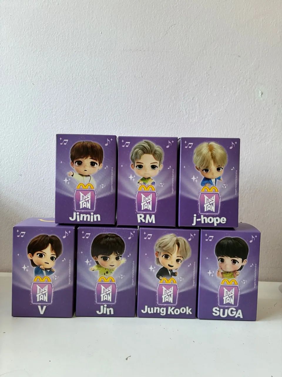 TINY TAN BTS KPOP BONECOS BTS MC DONALDS