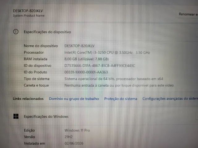 PC Rápido com SSD | Intel i3 | 8GB RAM | Pronto para Uso - Foto 3