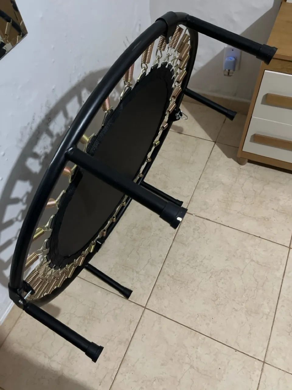 Acte, Jump Dobrável com 32 Molas E39- Preto e Bronze - Foto 2